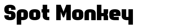 Spot Monkey font preview